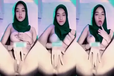 Bokep Jilbab Main Solo Asik Sampai Basah Kuah