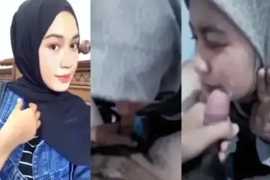 Hijab Nakal Isap Jumbo Sampai Crot Di Muka